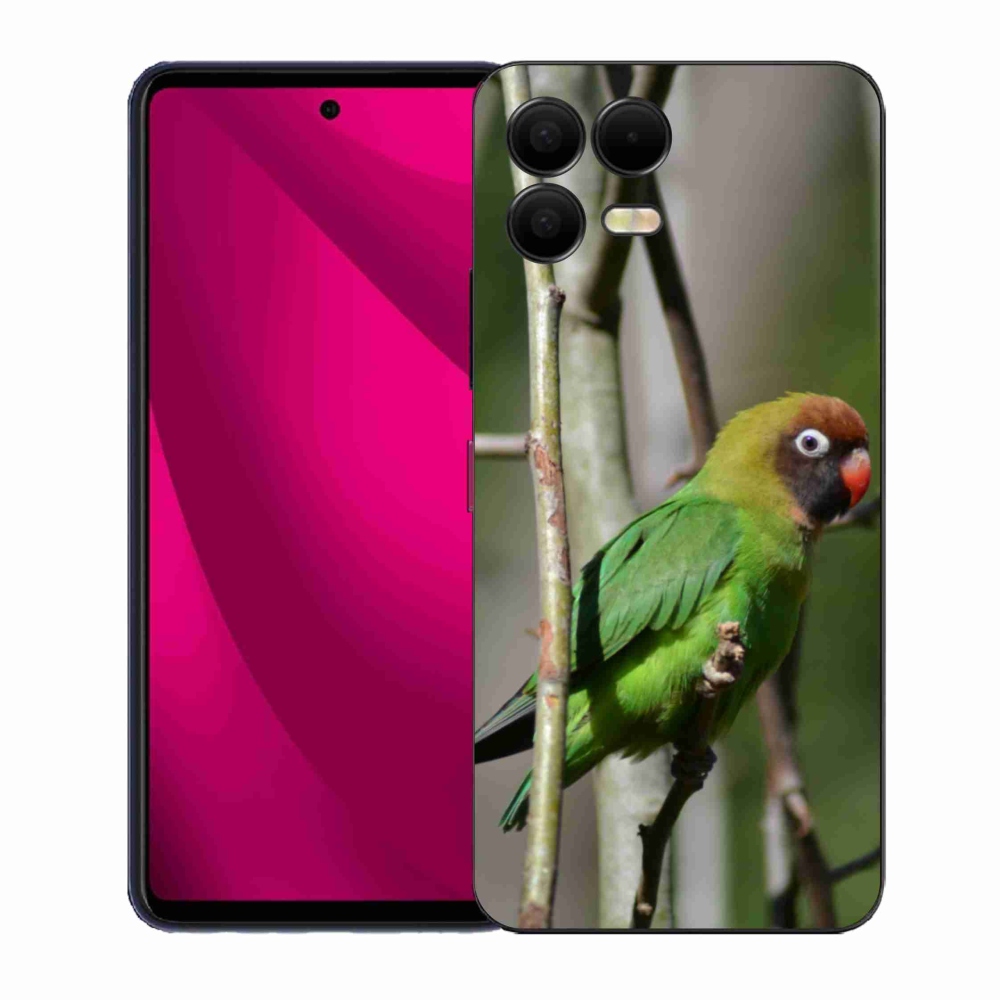 Gél borító mmCase a T phone 3 Pro készülékhez - papagáj agapornis