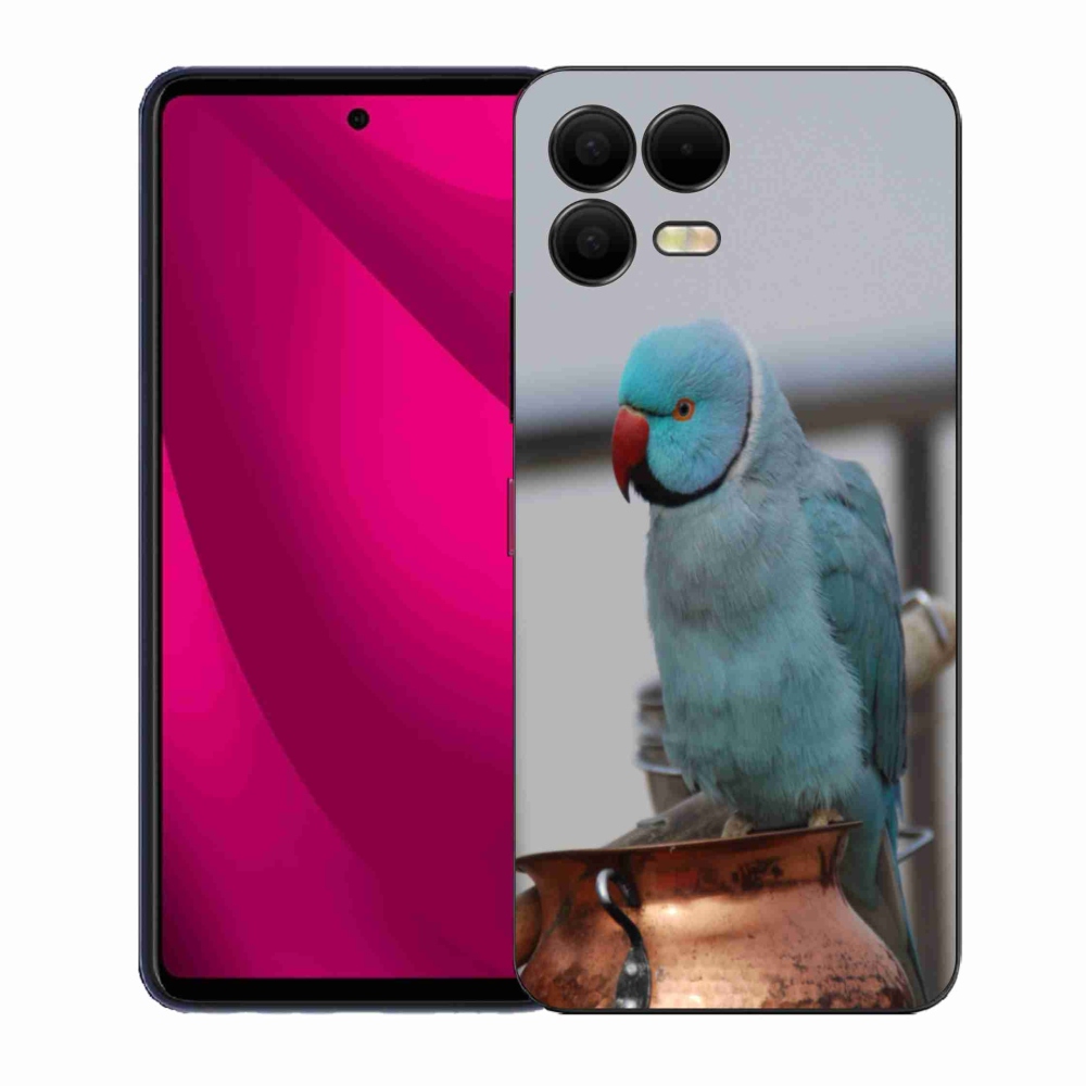 Zselés borítás mmCase a T phone 3 Pro készülékhez - papagáj alexander kék