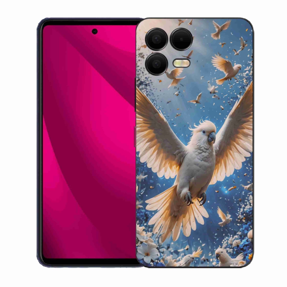 Gél borító mmCase a T phone 3 Pro készülékhez - papagáj kakadu