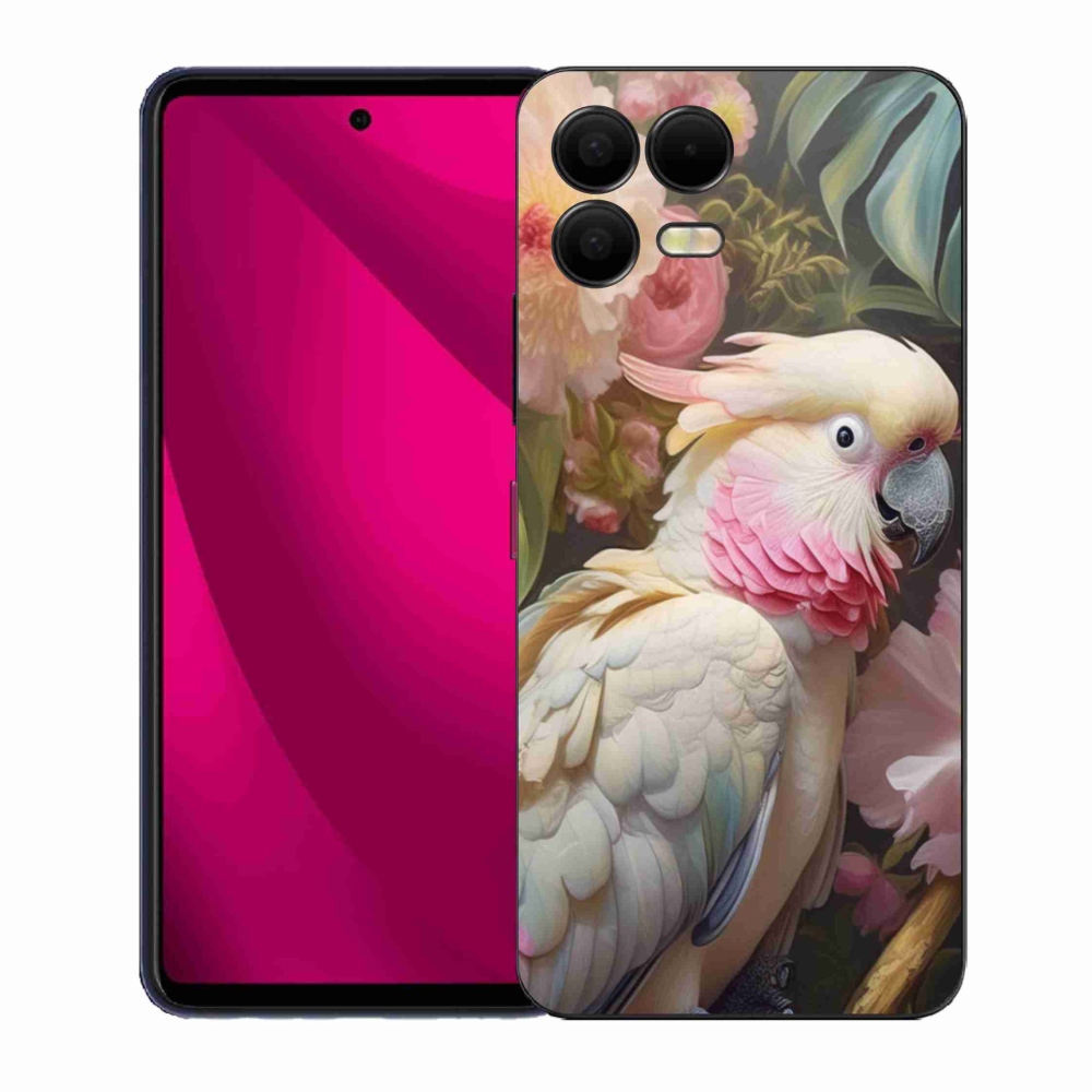 Gél borító mmCase a T phone 3 Pro készülékhez - papagáj kakadu rózsaszín 2