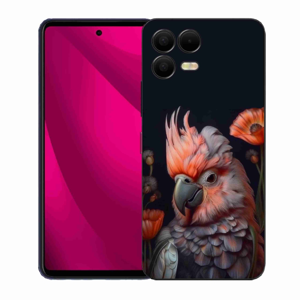 Gél borító mmCase a T phone 3 Pro készülékhez - papagáj kakadu színekben