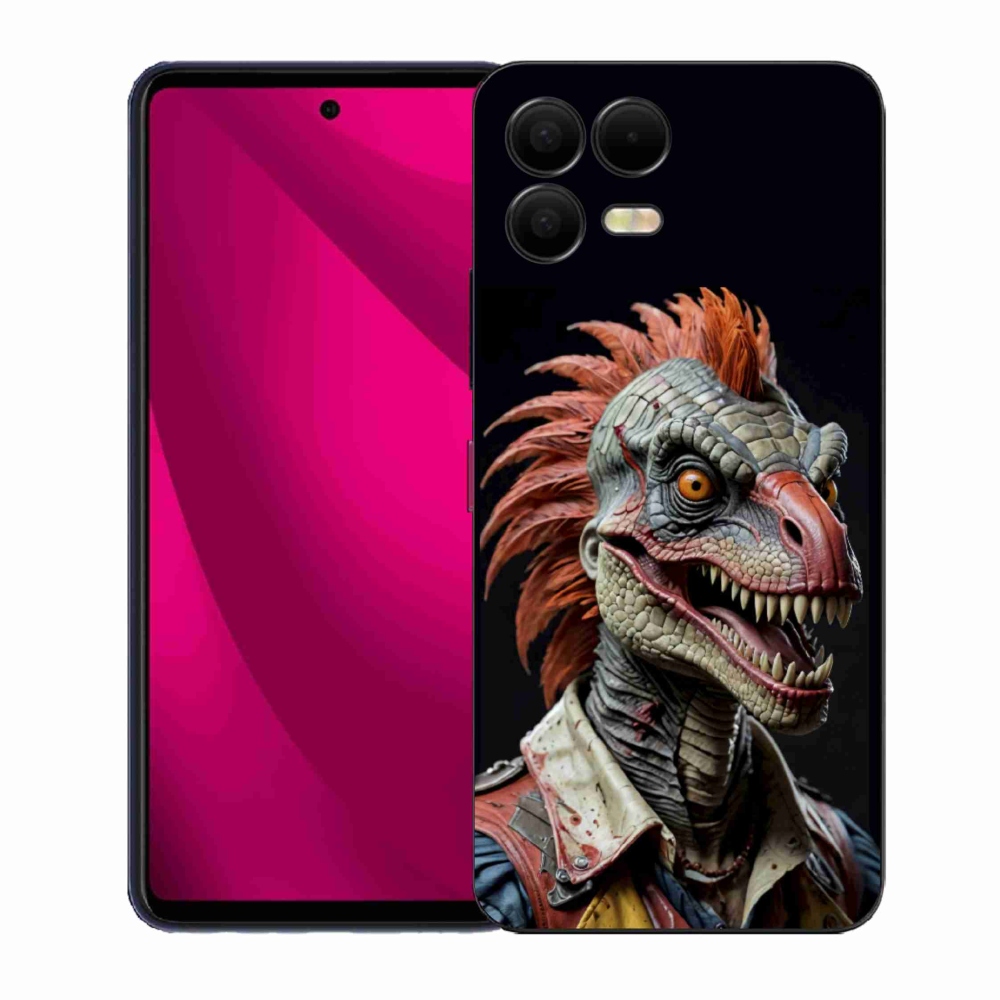 Gél borító mmCase a T phone 3 Pro készülékhez - punk dinoszaurusz