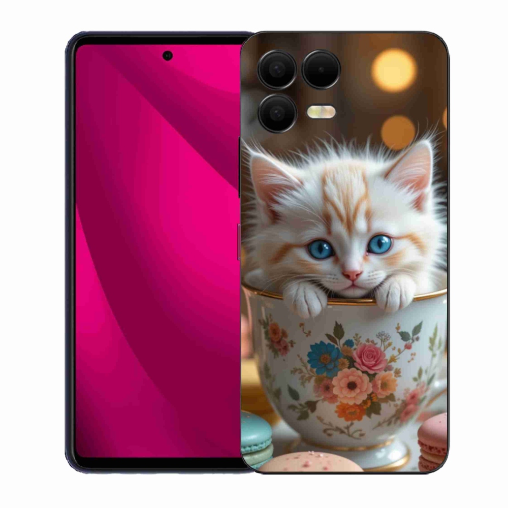 Gél borító mmCase a T phone 3 Pro készülékhez - aranyos cica 6