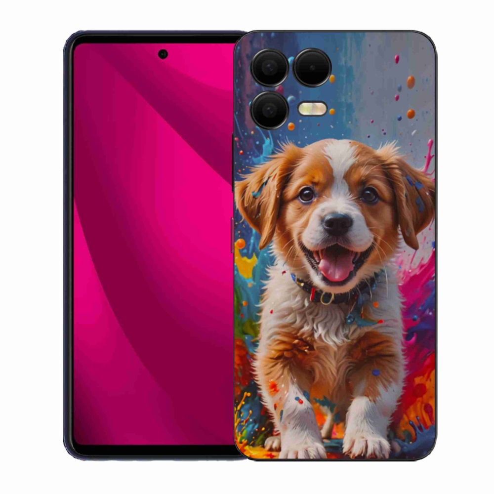 Gél borító mmCase a T phone 3 Pro - aranyos kiskutya 3