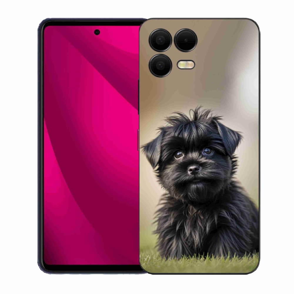 Gél borító mmCase a T phone 3 Pro készülékhez - aranyos fekete kutya