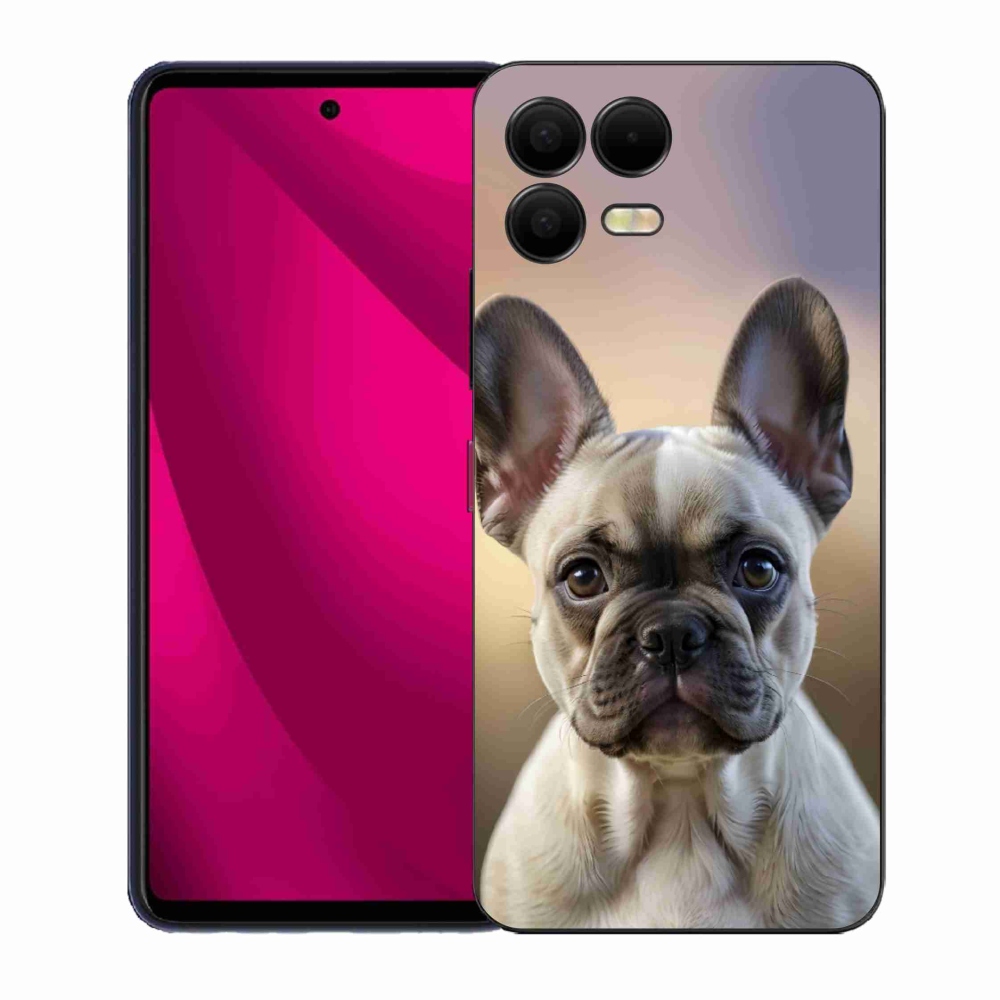 Gél borító mmCase a T phone 3 Pro készülékhez - aranyos francia bulldog