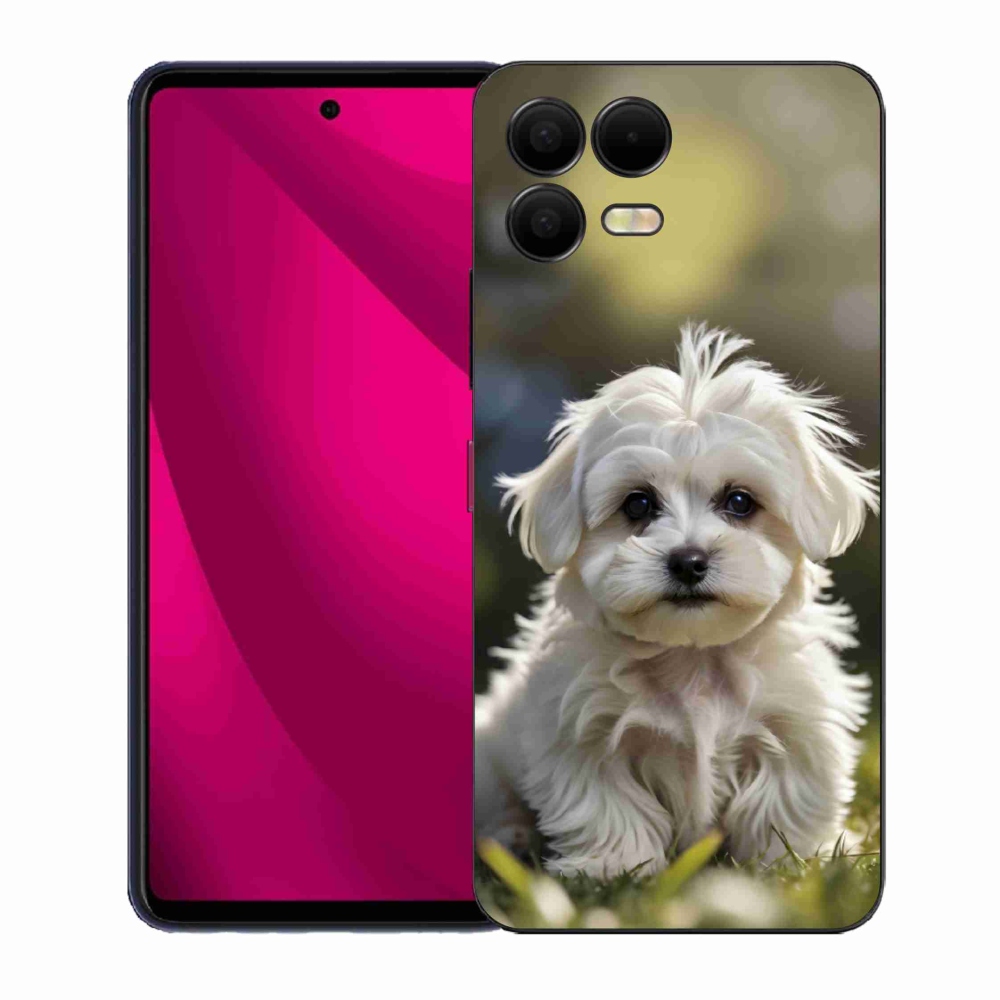 Gél borító mmCase a T phone 3 Pro készülékhez - aranyos máltai kutya