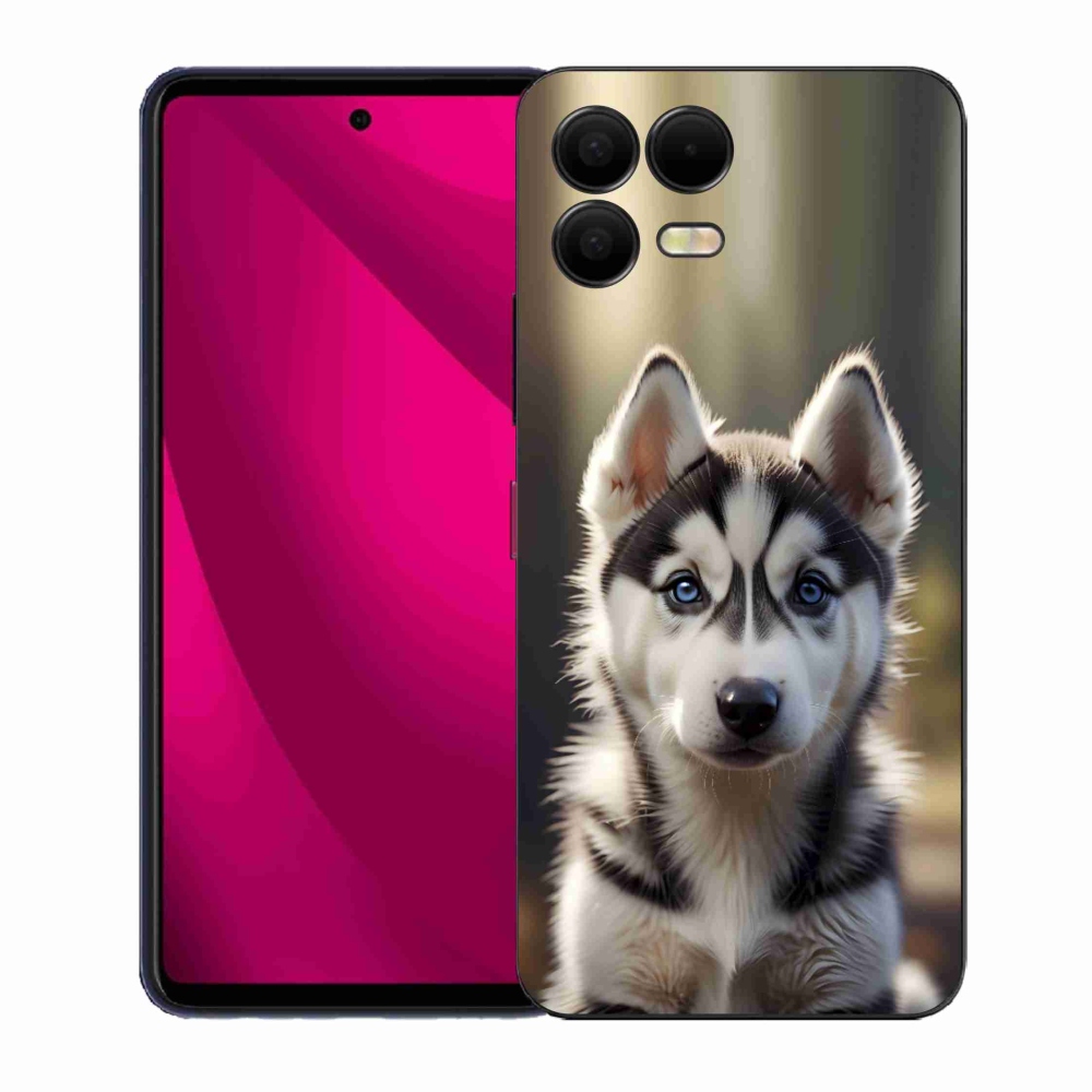 Gél borító mmCase a T phone 3 Pro számára - aranyos szibériai husky
