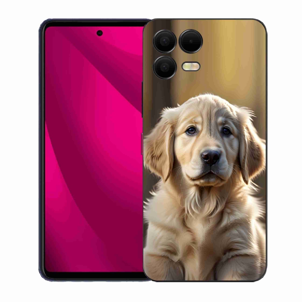 Gél borító mmCase a T phone 3 Pro készülékhez - aranyos arany retriever