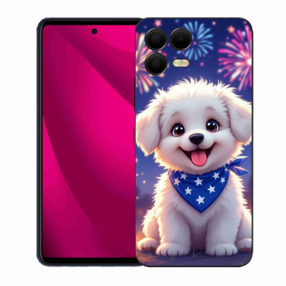 Gél borító mmCase a T phone 3 Pro készülékhez - ünnepi kiskutya