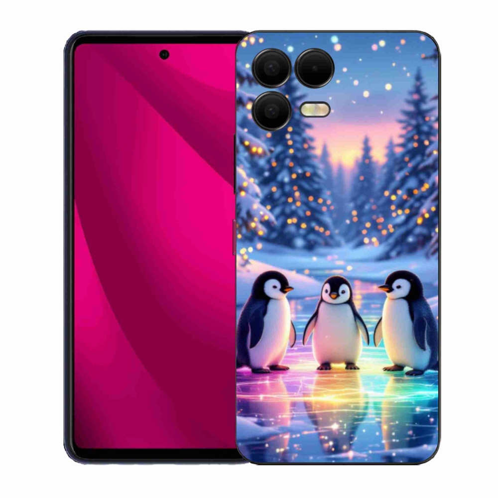 Gél borító mmCase a T phone 3 Pro készülékhez - pingvinek