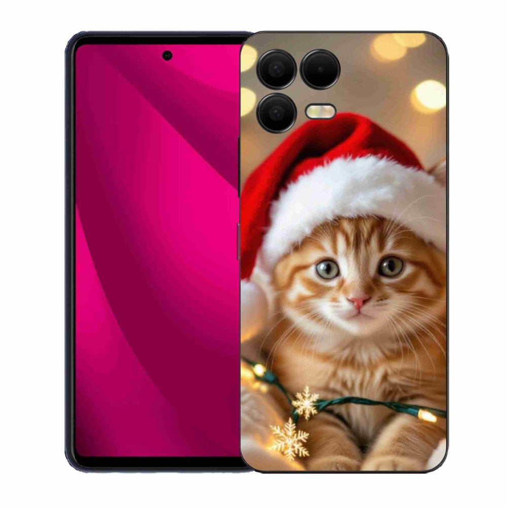 Gél borító mmCase a T phone 3 Pro készülékhez - Karácsonyi cica