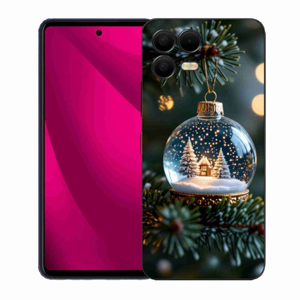 Gél borító mmCase a T phone 3 Pro számára - Karácsonyi golyók 2