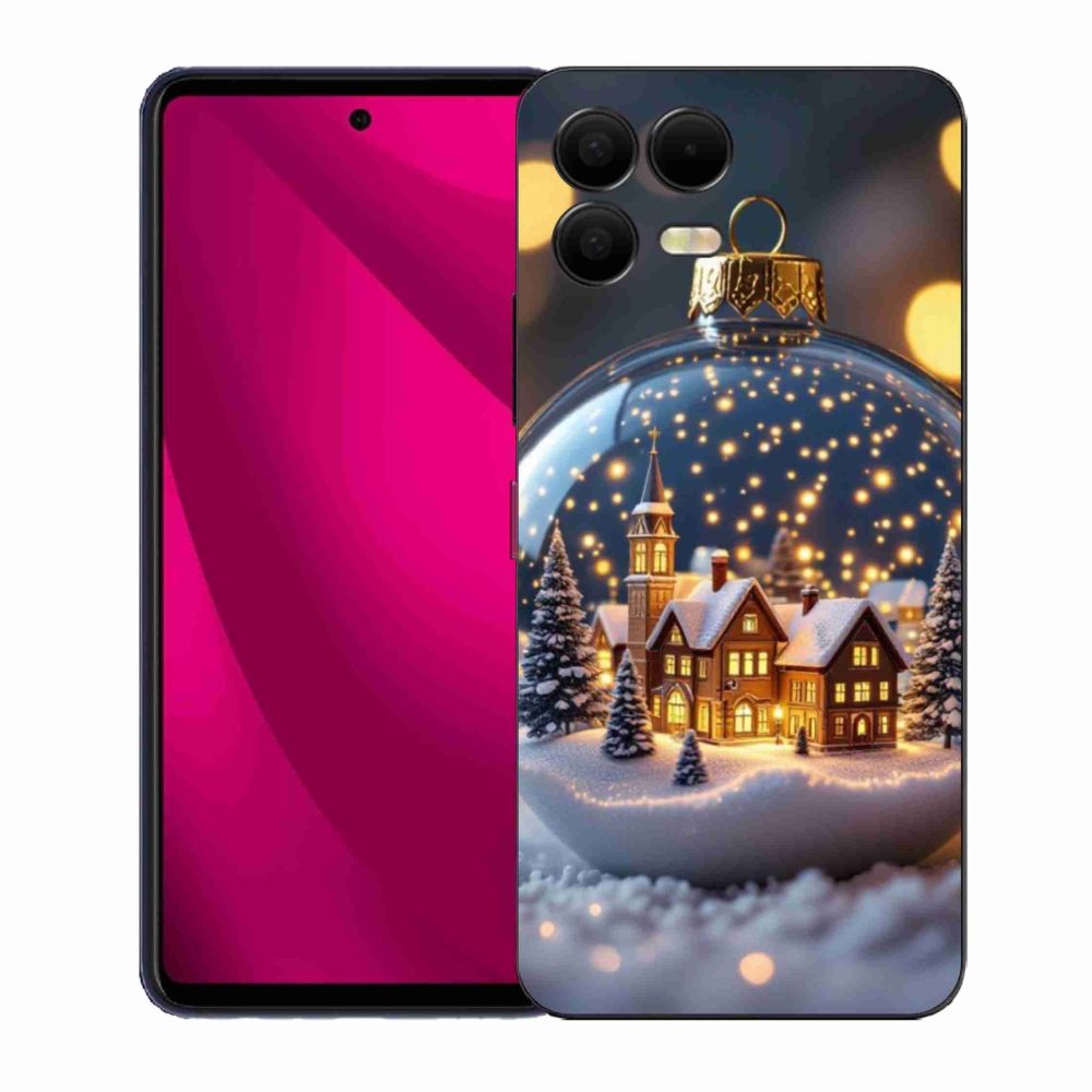 Gél borító mmCase a T phone 3 Pro - Karácsonyi golyók 4