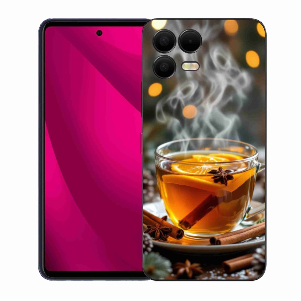 Gél borító mmCase a T phone 3 Pro készülékhez - Karácsonyi lyukasztás
