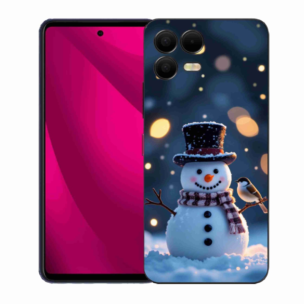 Gél borító mmCase a T phone 3 Pro készülékhez - Karácsonyi hóember