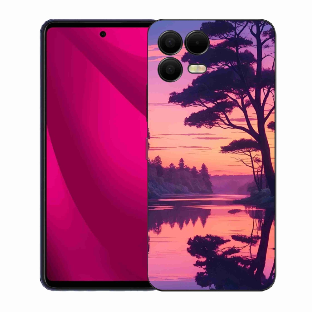 Gél borító mmCase a T phone 3 Pro készülékhez - naplemente a tó felett