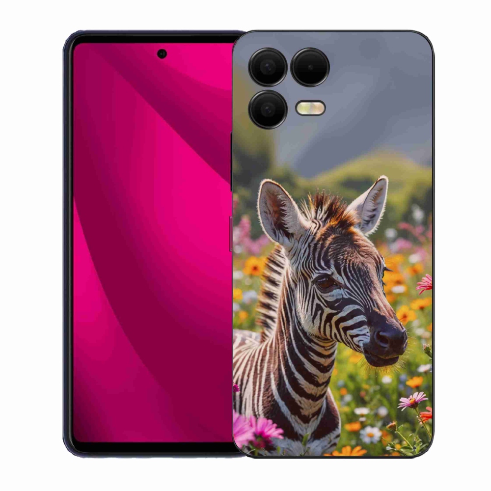 Gél borító mmCase a T phone 3 Pro készülékhez - zebra a réten