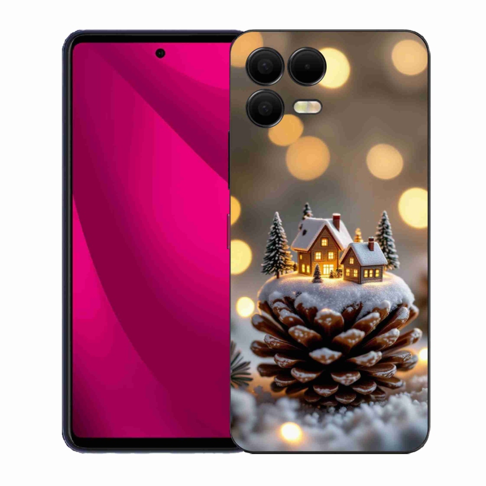 Gél borító mmCase a T phone 3 Pro - téli falu számára