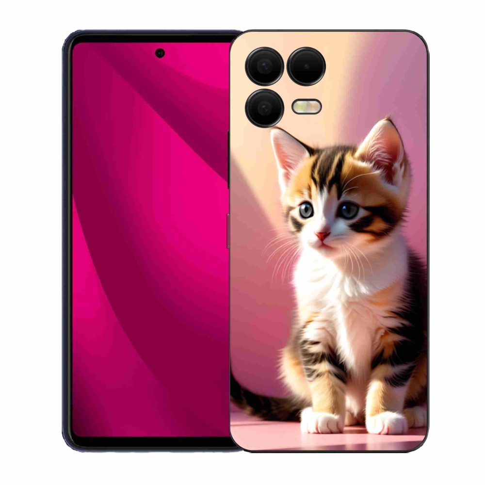 Gél borító mmCase a T phone 3 Pro készülékhez - kíváncsi cica 2
