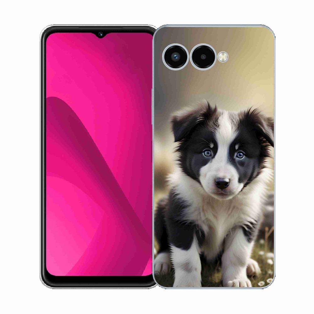 Gél borító mmCase a T phone 3 készülékhez - aranyos border collie