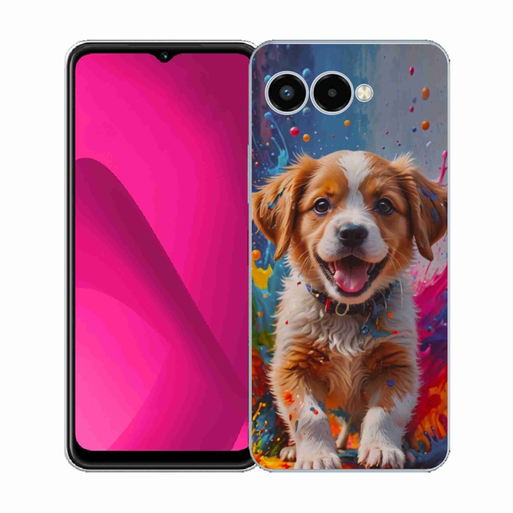 Gél borító mmCase a T phone 3 - aranyos kiskutya 3