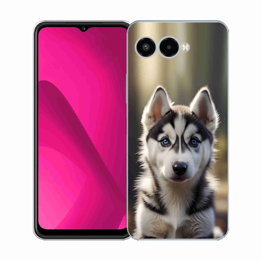 Gél borító mmCase a T phone 3 - aranyos szibériai husky