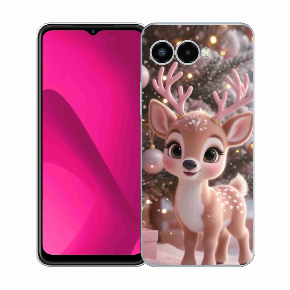 Gél borító mmCase a T phone 3 - aranyos rénszarvashoz
