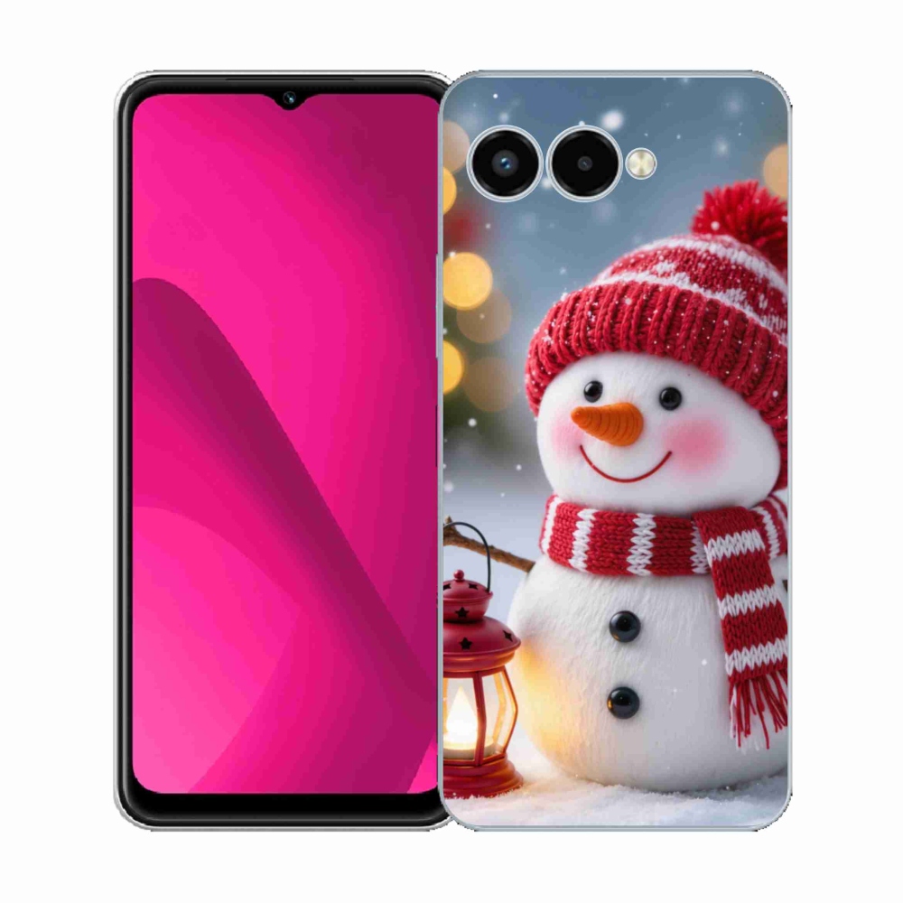 Zselés borító mmCase a T phone 3 - hóember 2
