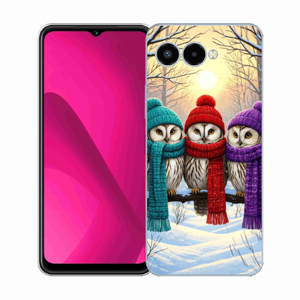 Gél borító mmCase a T phone 3 készülékhez - bagoly barátok
