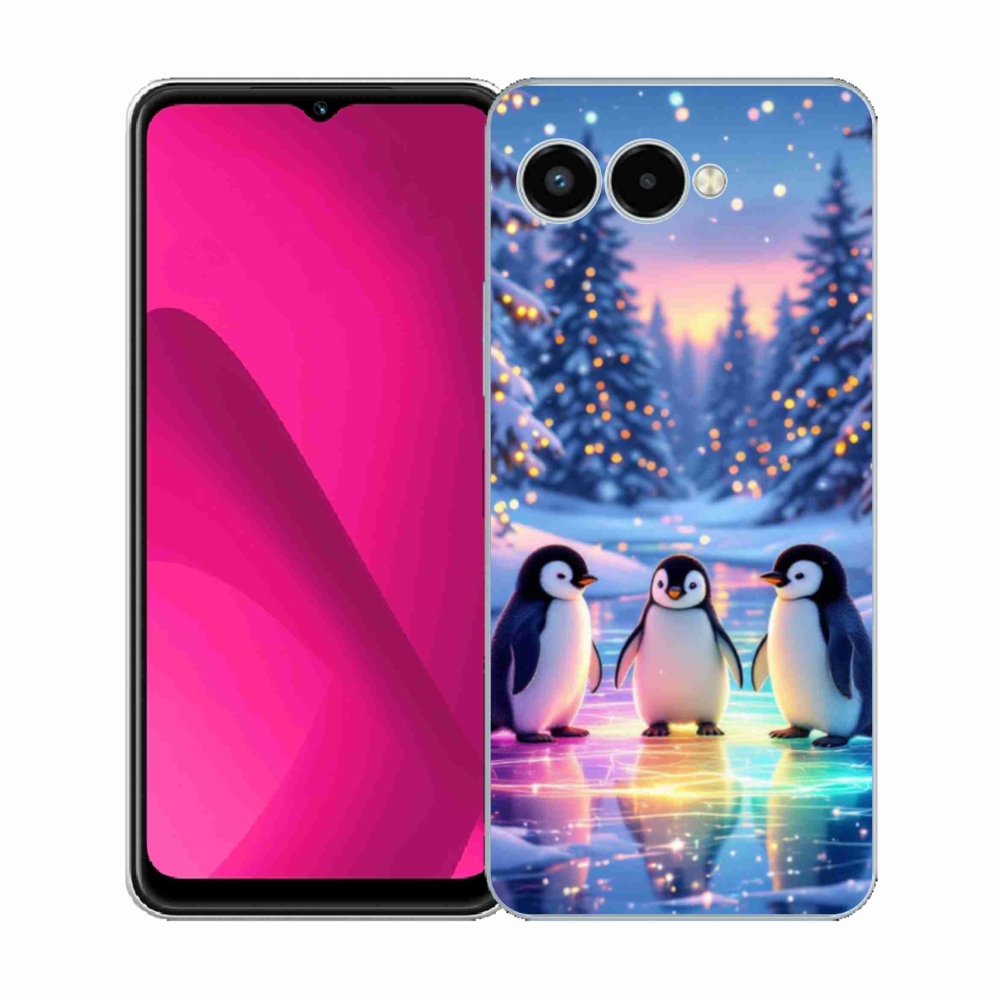 Zselés borító mmCase a T phone 3 - pingvinekhez