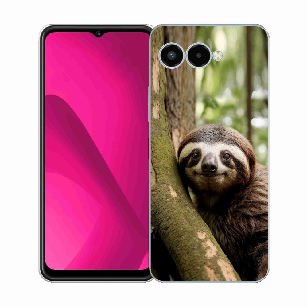 Gél borító mmCase a T phone 3 - mosolygó lajhárhoz