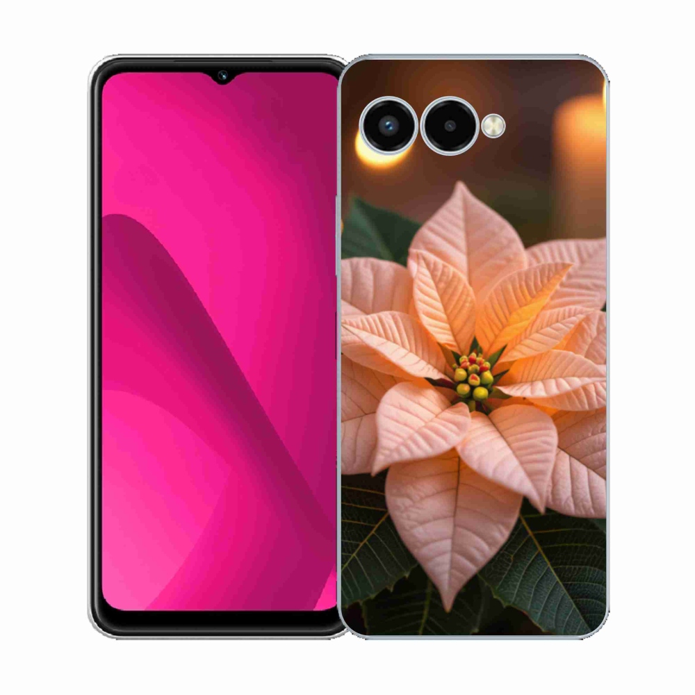 Zselés borító mmCase a T phone 3 készülékhez - mikulásvirág