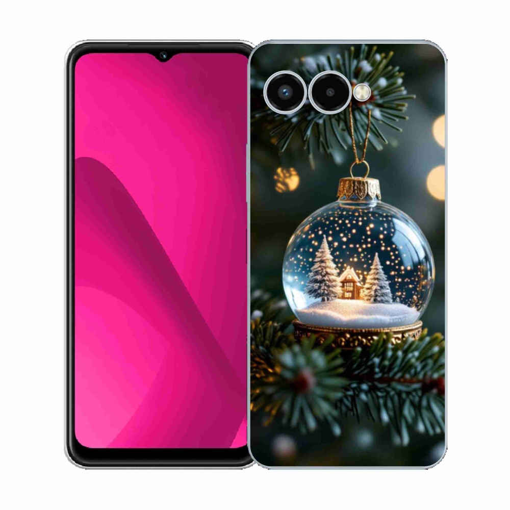 Gél borító mmCase a T phone 3 - karácsonyi gömbök 2