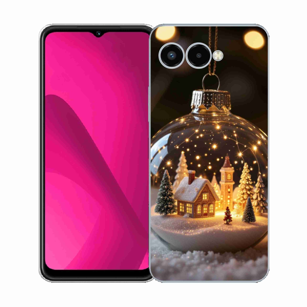 Gél borító mmCase a T phone 3 - karácsonyi labda 3