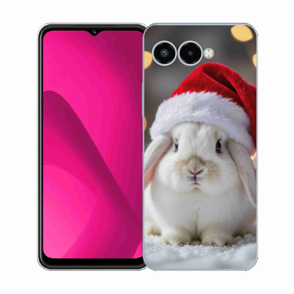Gél borító mmCase a T phone 3 - karácsonyi nyúlhoz