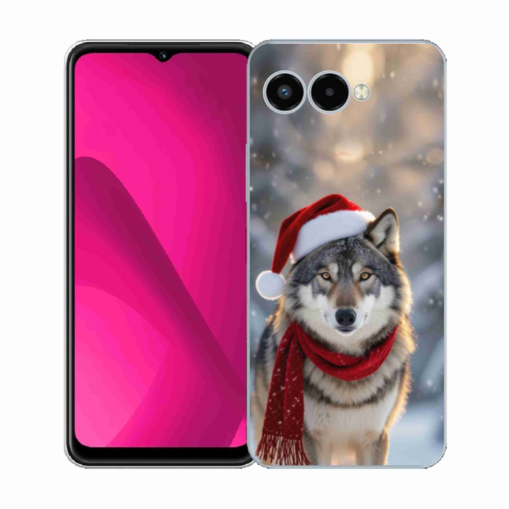 Gél borító mmCase a T phone 3 - Karácsonyi farkashoz