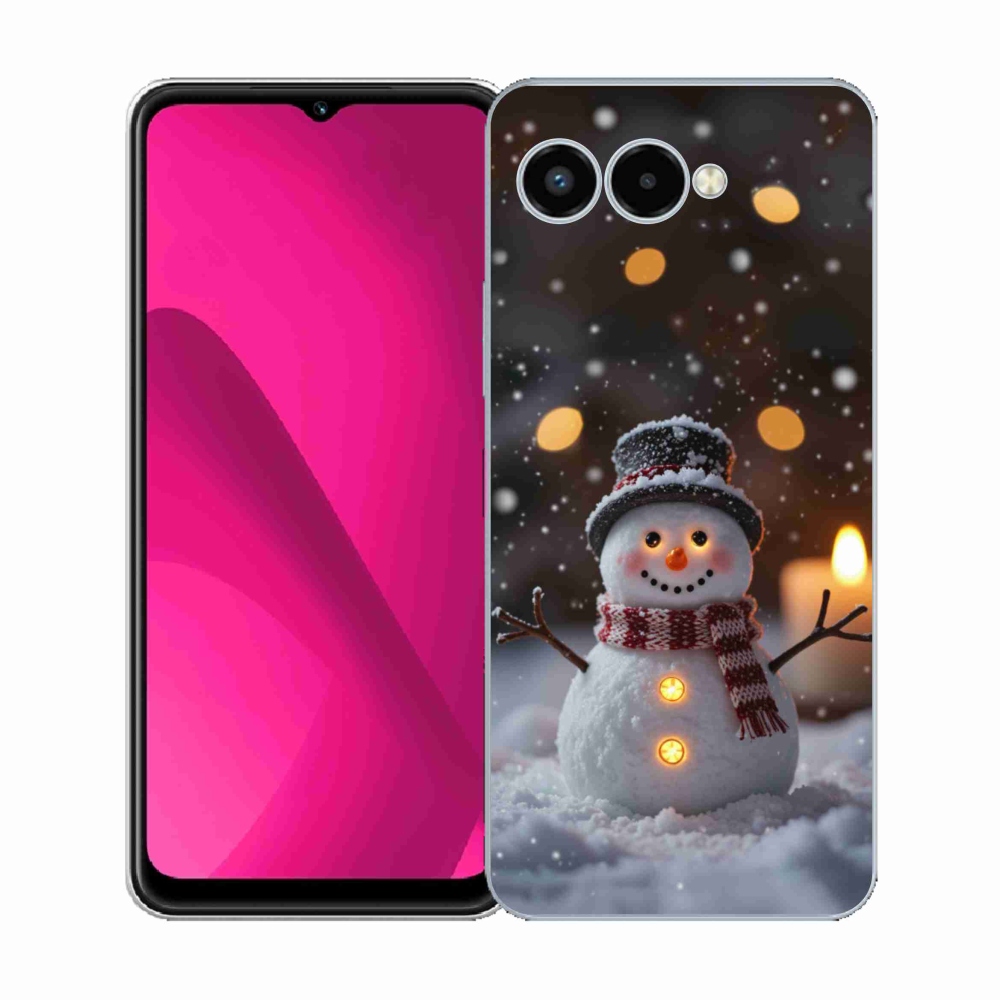 Gél borító mmCase a T phone 3 - boldog hóemberhez