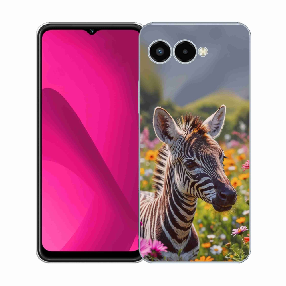 Gél borító mmCase a T phone 3 készülékhez - zebra a réten