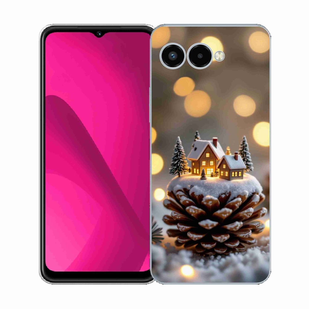 Gél borítás mmCase a T phone 3 - téli falu számára