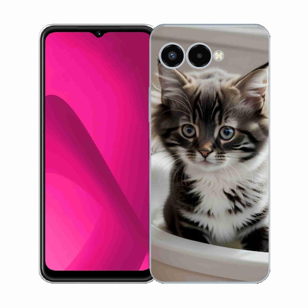 Gél borító mmCase a T phone 3 készülékhez - kíváncsi cica
