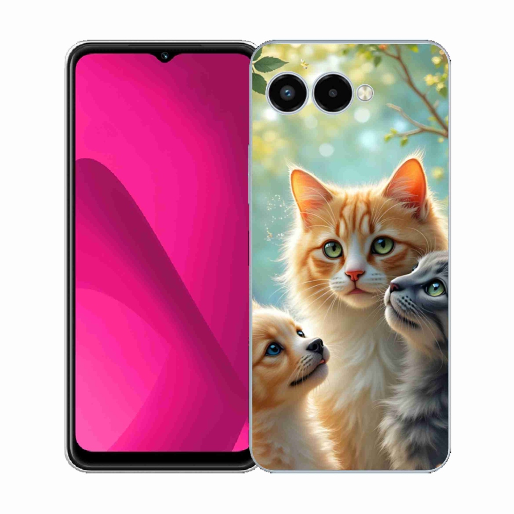 Gél borító mmCase a T phone 3 - állatbarátok 2
