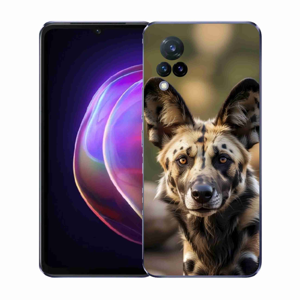 Gél borítás mmCase a Vivo V21 4G/5G készülékhez - Afrikai vadkutya