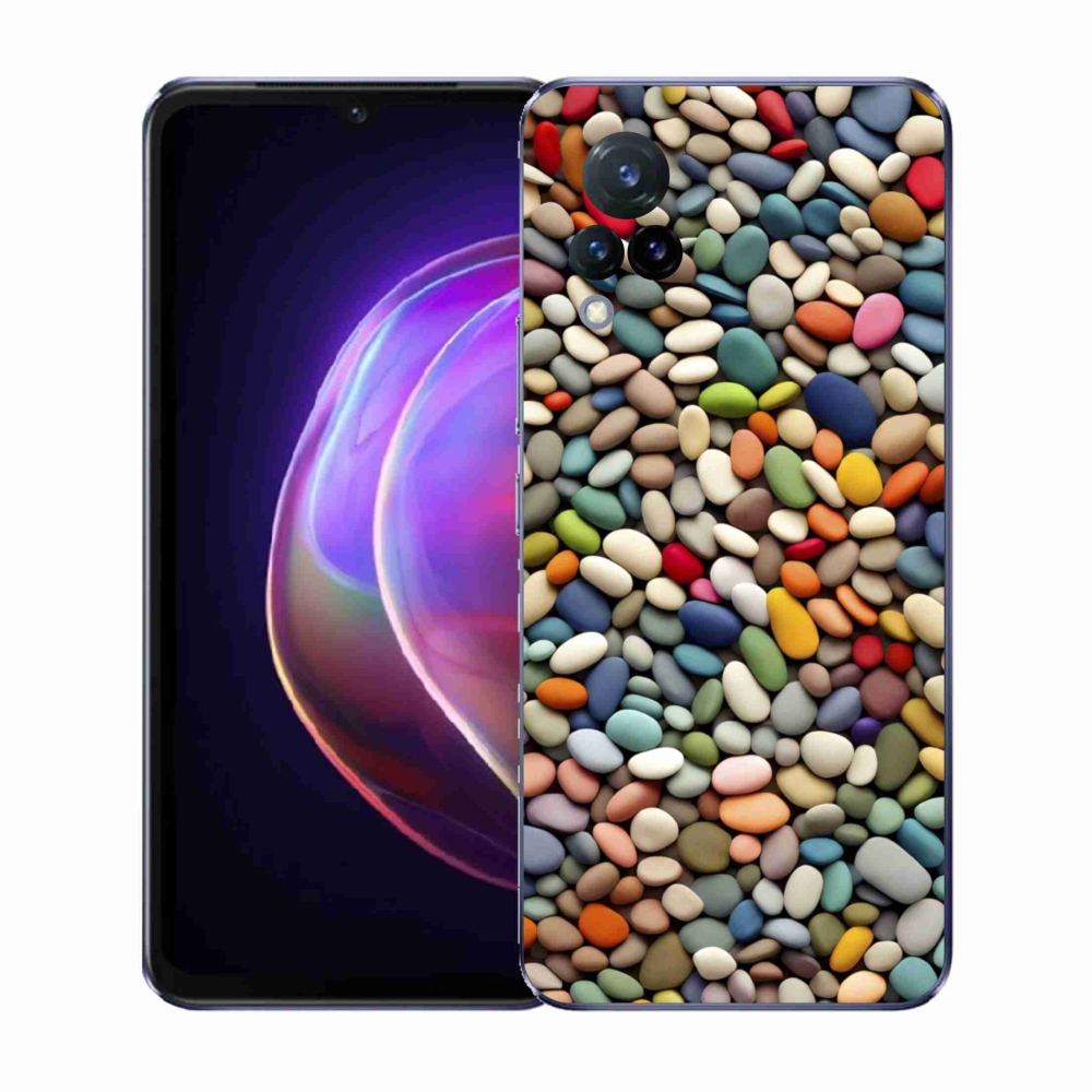 Gél borító mmCase a Vivo V21 4G/5G készülékhez - színes strasszkövek 2