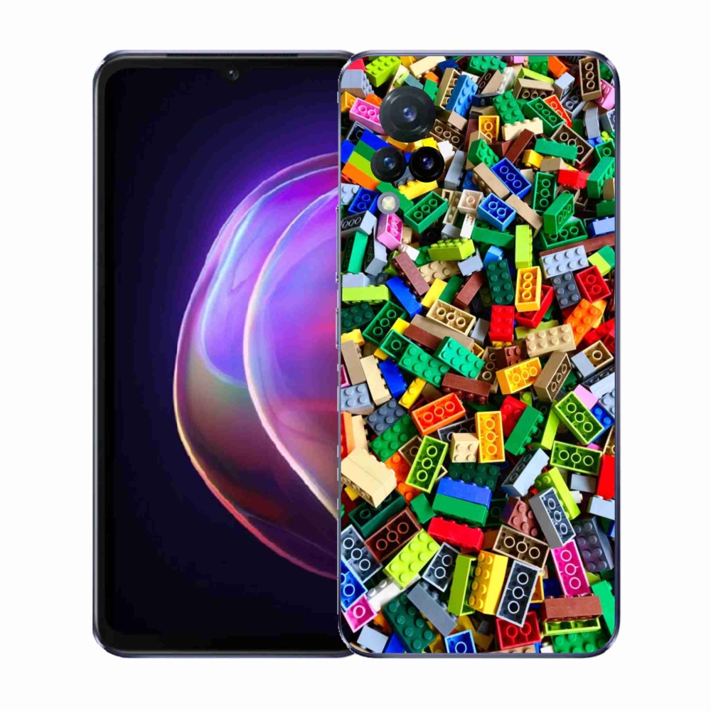 Gél borítás mmCase a Vivo V21 4G/5G készülékre - színes építőelemek