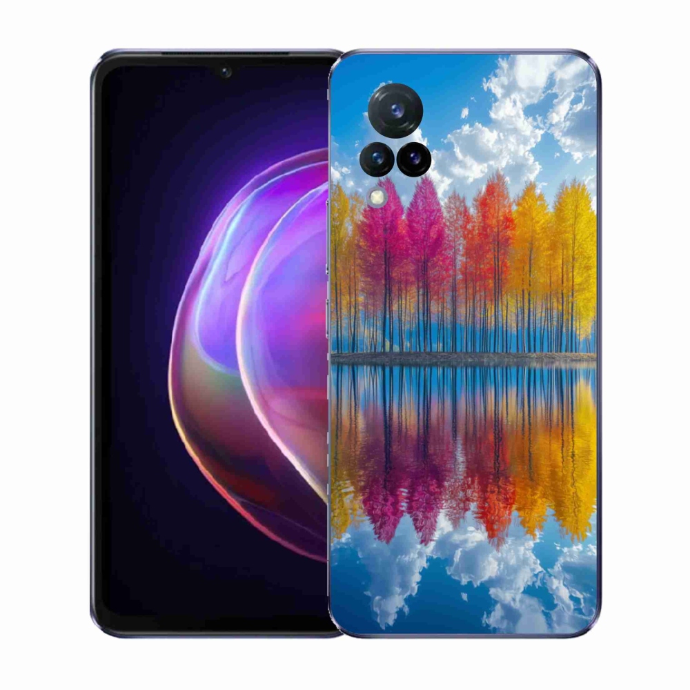 Gél borító mmCase a Vivo V21 4G/5G készülékhez - színes fák
