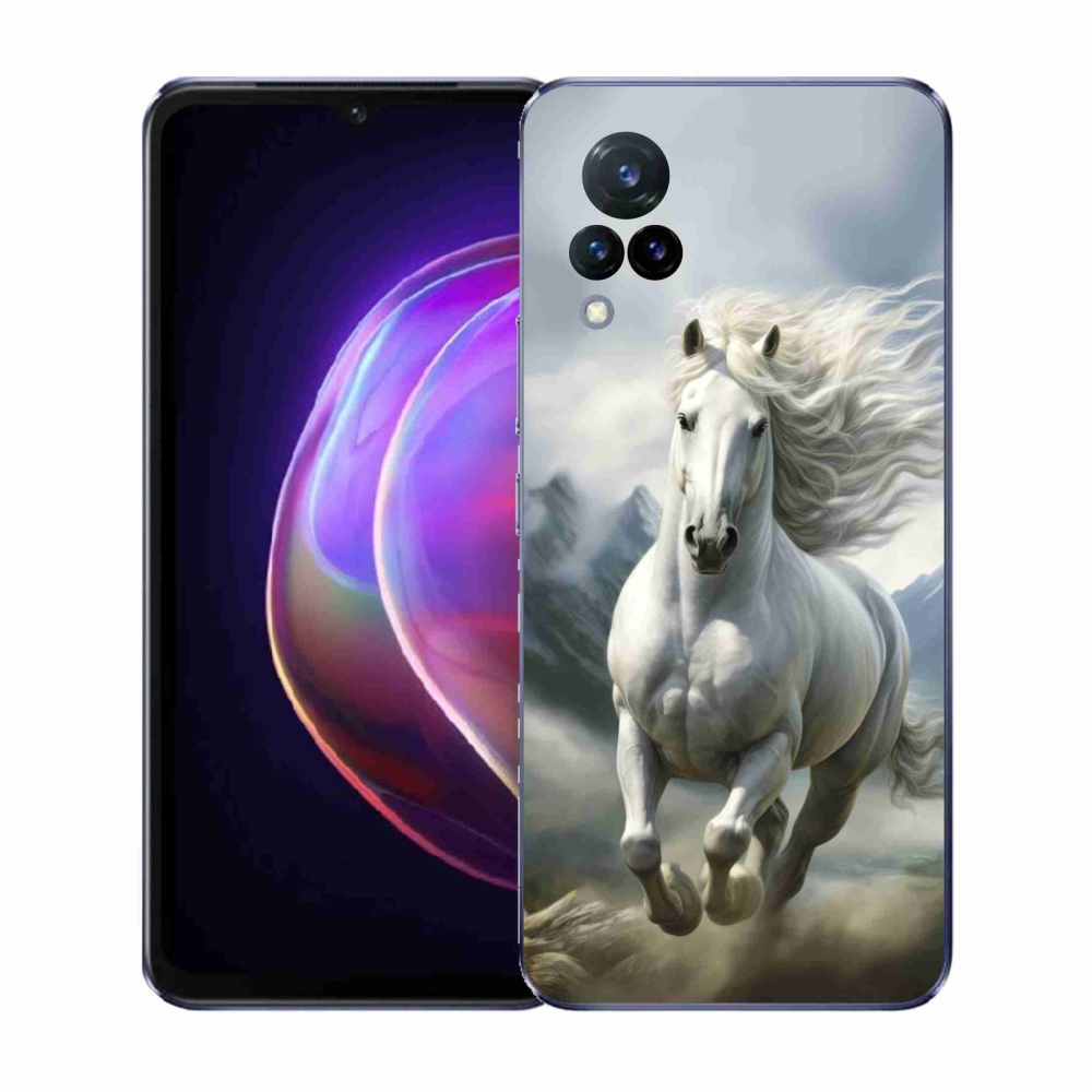 Gél borító mmCase a Vivo V21 4G/5G - futó fehér ló 3