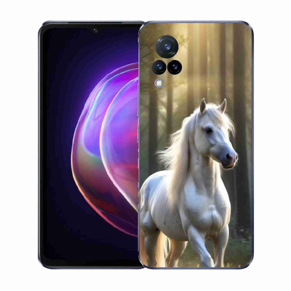 Gél borító mmCase a Vivo V21 4G/5G - fehér ló 3