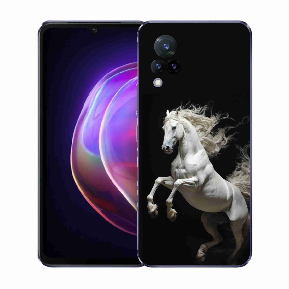 Gél borító mmCase a Vivo V21 4G/5G - fehér ló 4