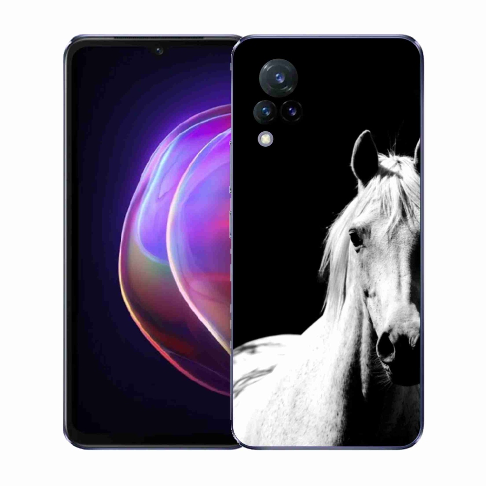 Gél borítás mmCase a Vivo V21 4G/5G - fehér ló 5